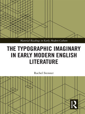 cover image of The Typographic Imaginary in Early Modern English Literature
